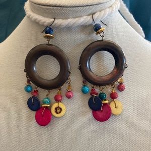 Fun 1990s Colorful Earrings